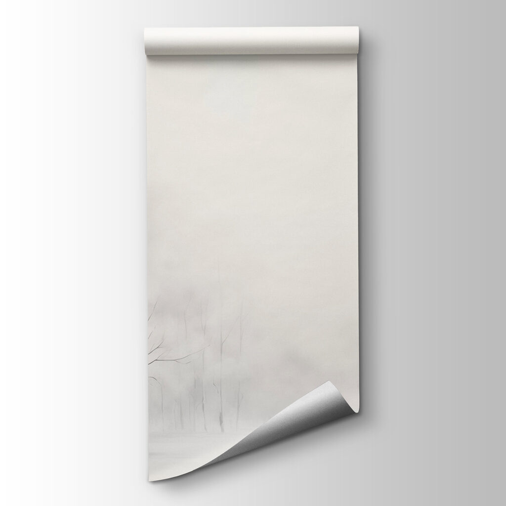 Group of trees in a snowy forest