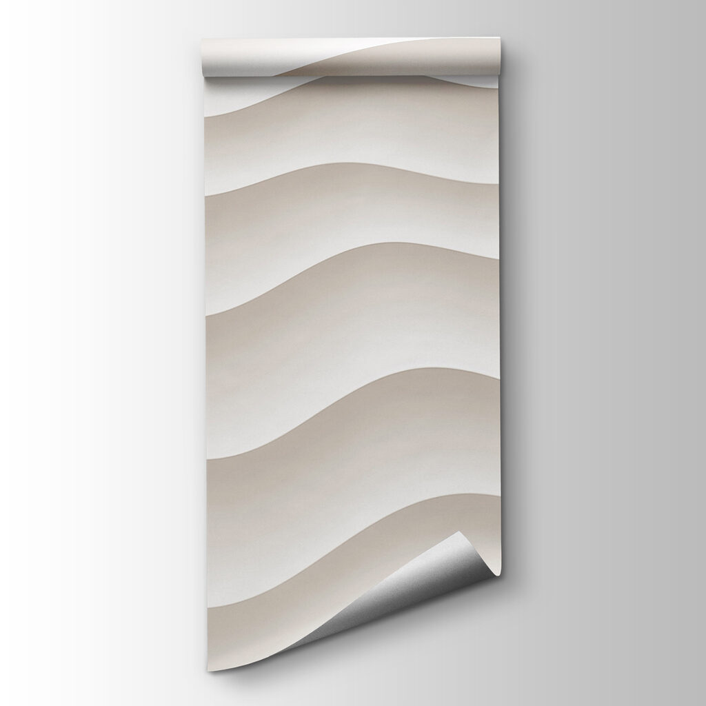 White and grey wavy lines