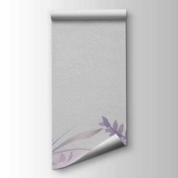 Painting of flowers on a white surface