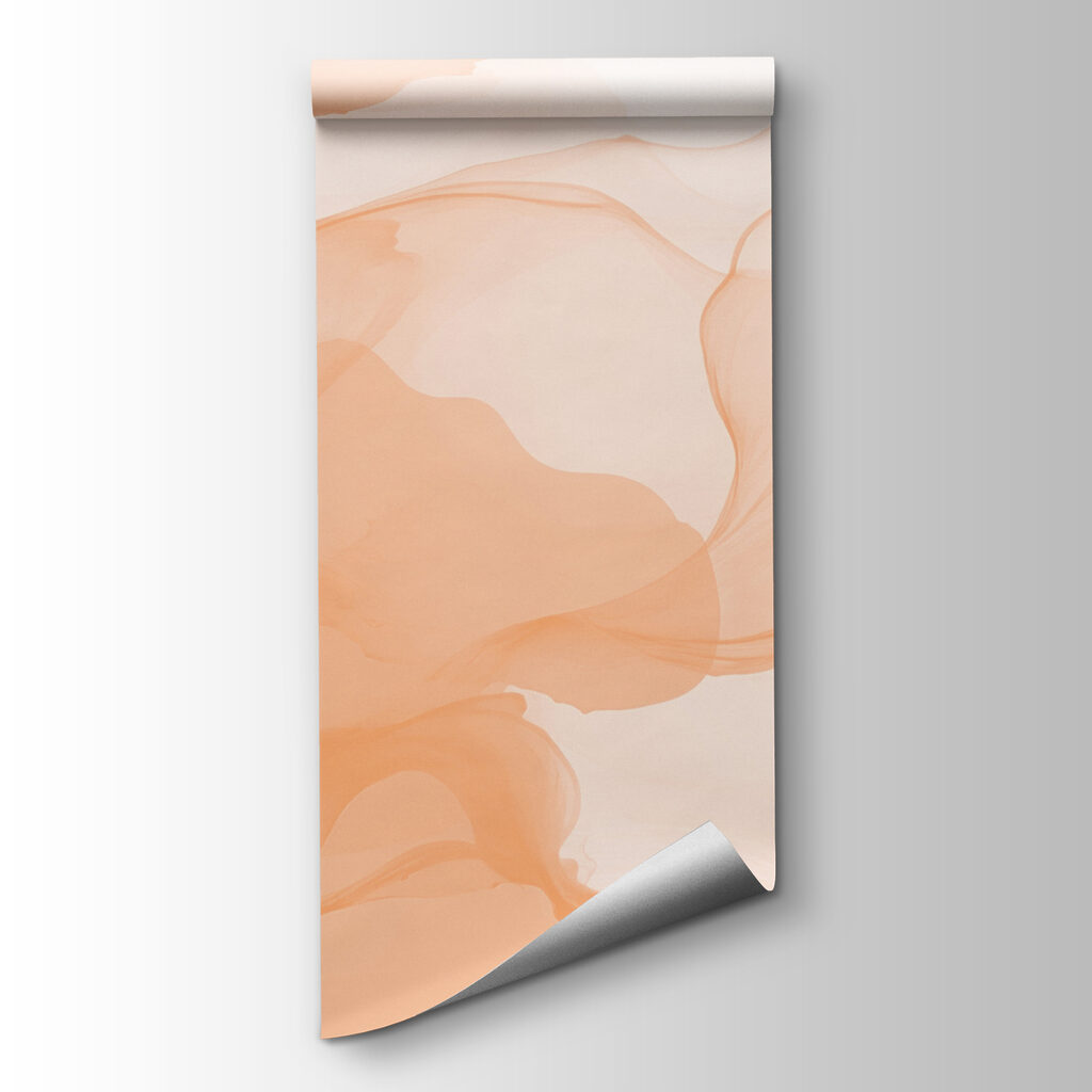 Soft waves of warm hues blend