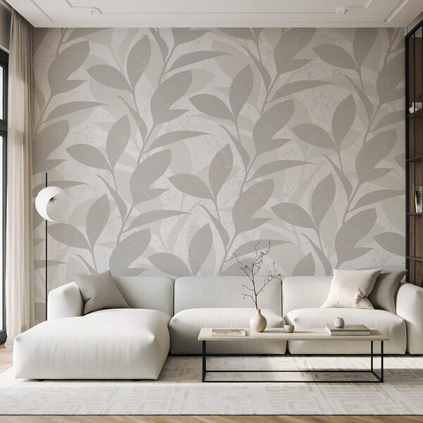 Pattern of leaves on a white background Pattern of leaves on a white background