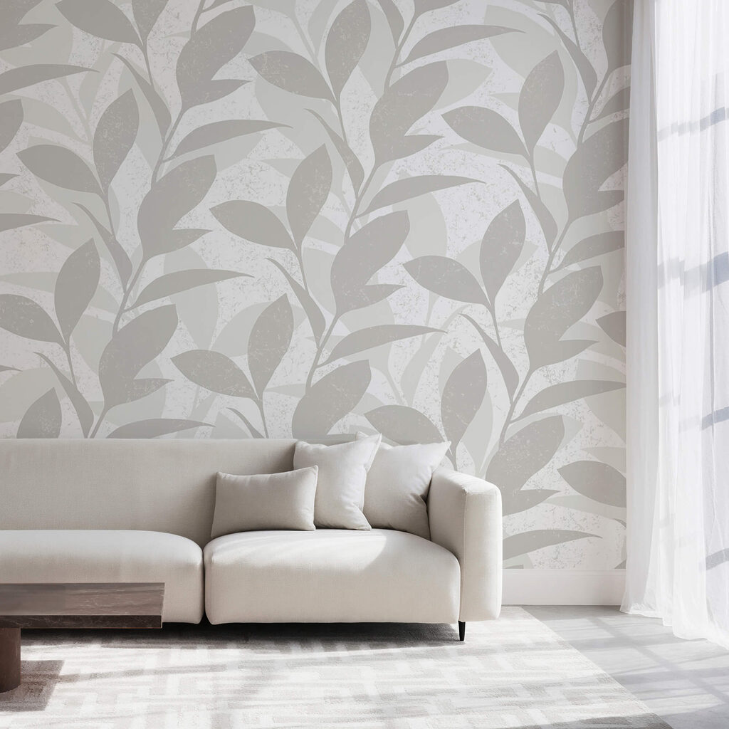 Pattern of leaves on a white background Pattern of leaves on a white background