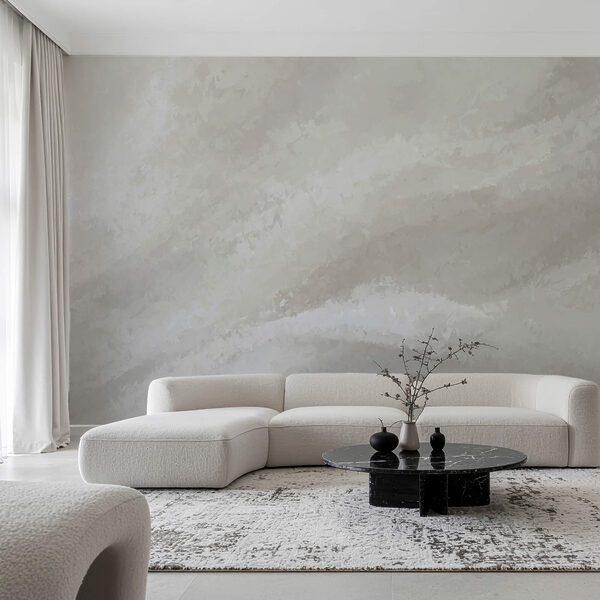 Wall murals Soft waves of subtle hues