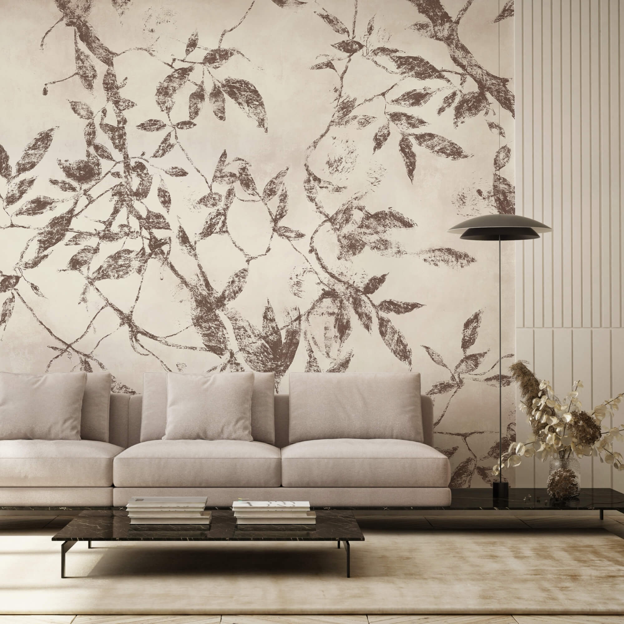 - Delicate leaves on a soft backdrop