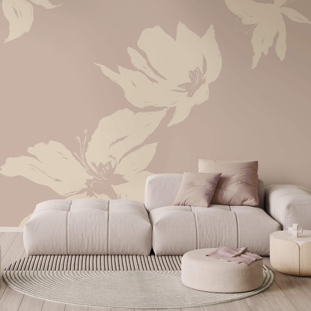 Soft florals on a gentle background