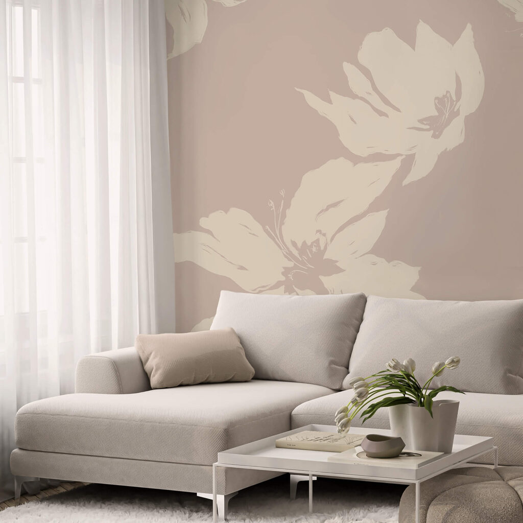 Soft florals on a gentle background