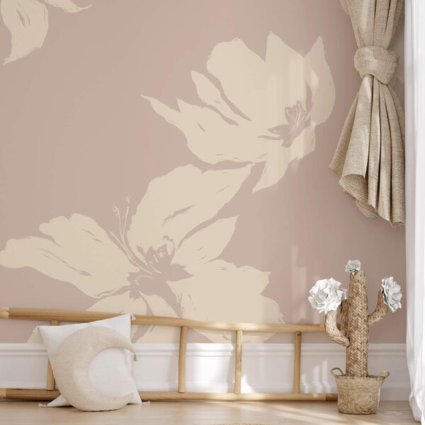 Soft florals on a gentle background