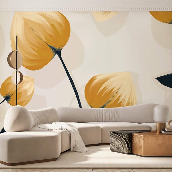 Wall murals Delicate petals in soft hues (SKU: t00467) Wall murals Wall murals Delicate petals in soft hues (SKU: t00467)