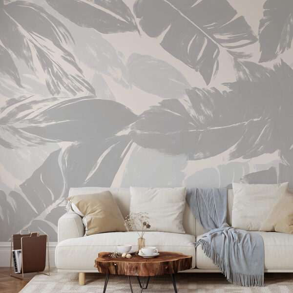 Wall murals Elegant foliage in soft hues (SKU: t00469) Wall murals Wall murals Elegant foliage in soft hues (SKU: t00469)