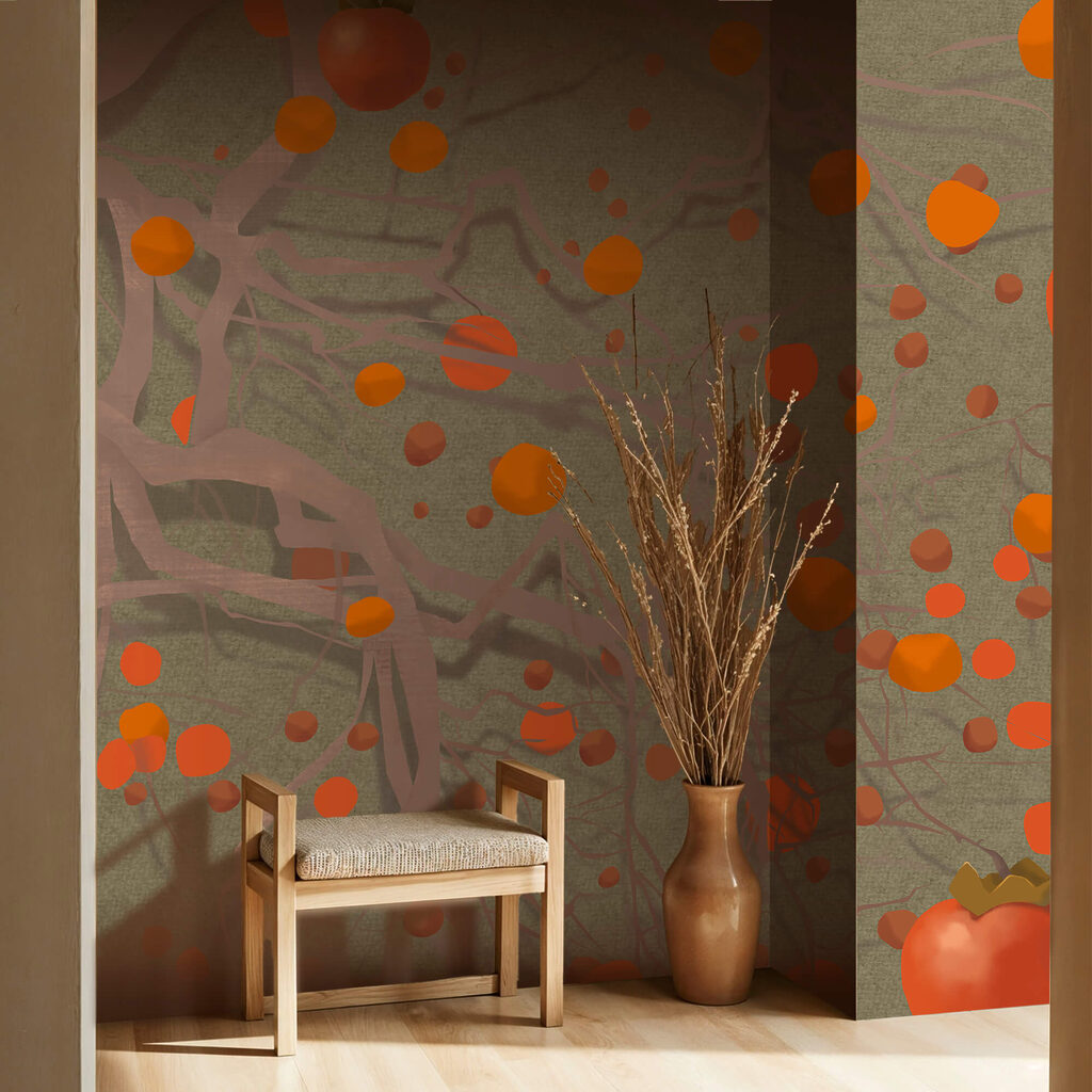 Tree with orange fruits