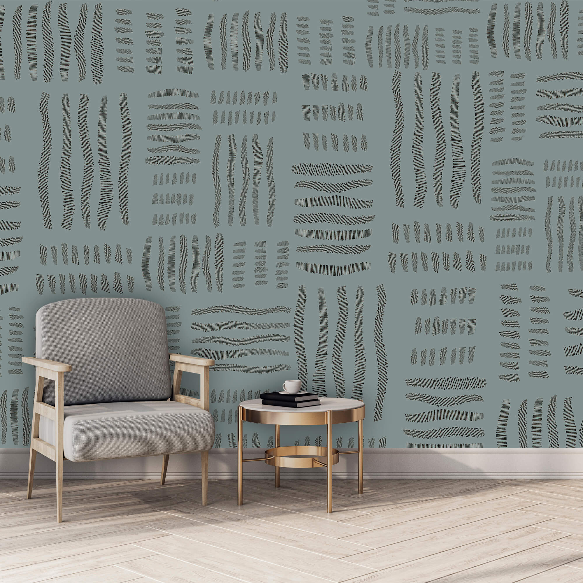 Pattern of black and white lines