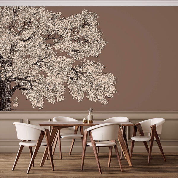 Tree with white flowers