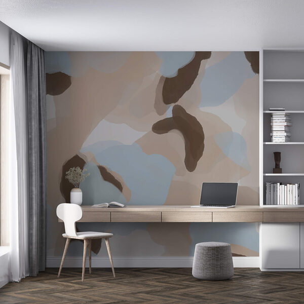 Abstract shapes in soft colors