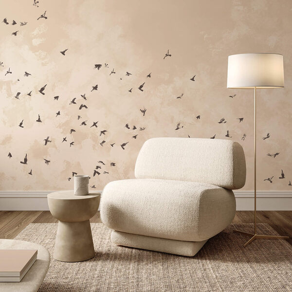 Flock of birds in the sky