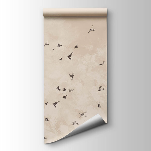 Flock of birds in the sky