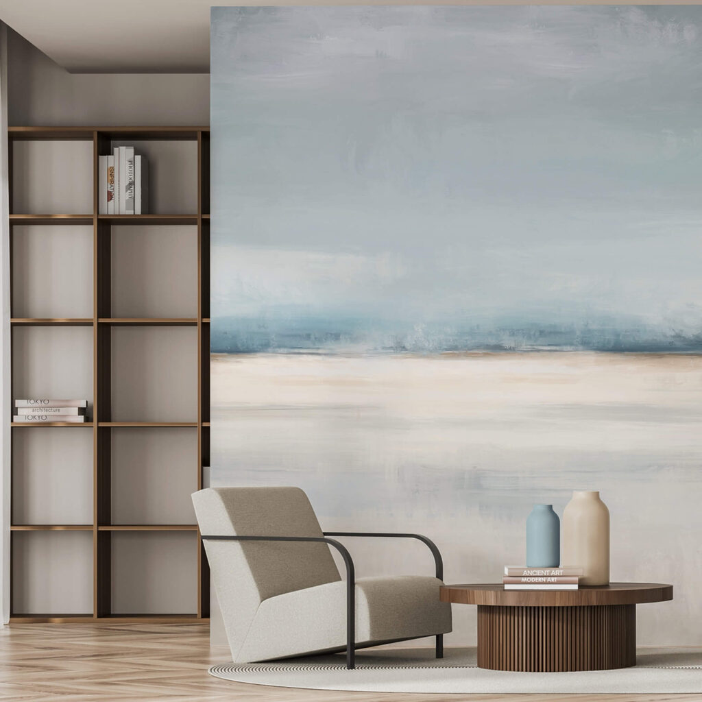 Landscape with a cloudy sky