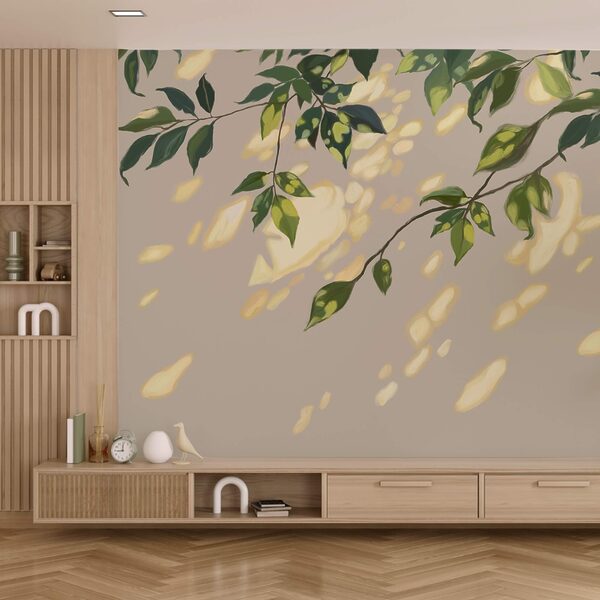 Branch with leaves on it Branch with leaves on it