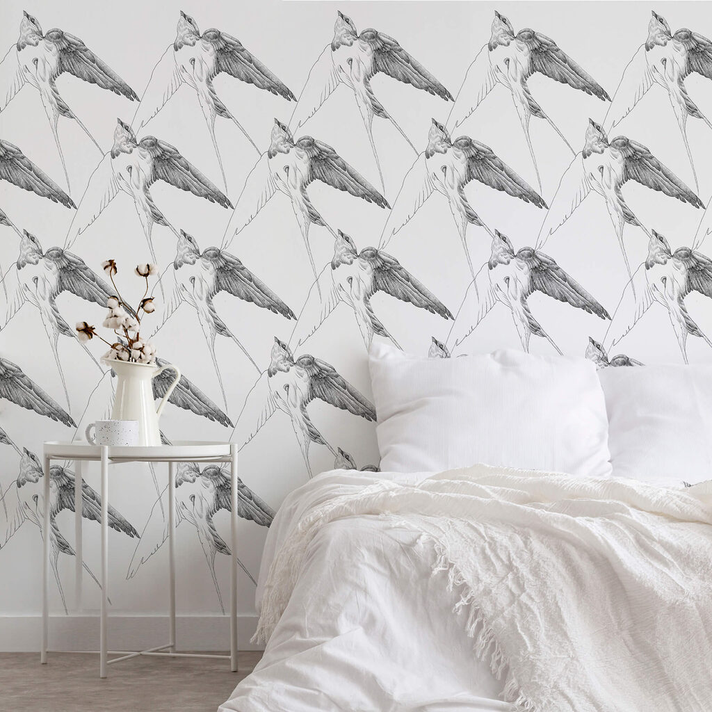 Group of birds with wings