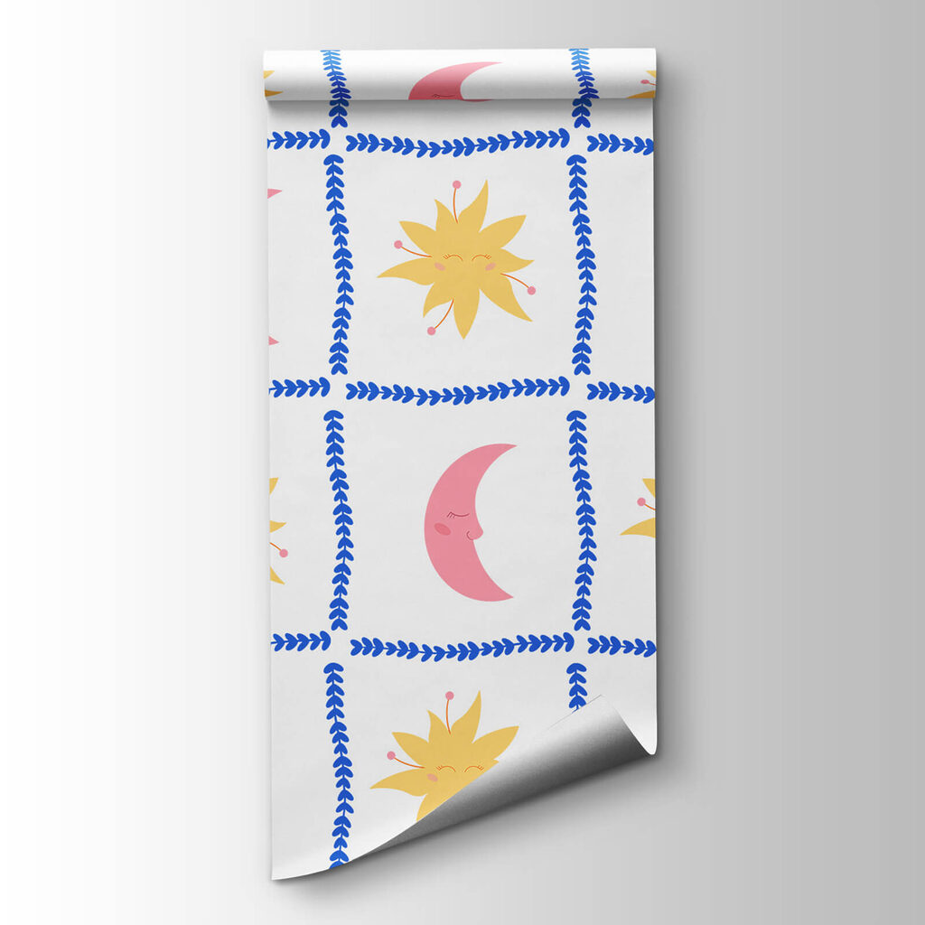 Pattern of sun and moon