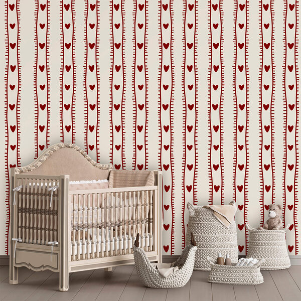 Red and white pattern