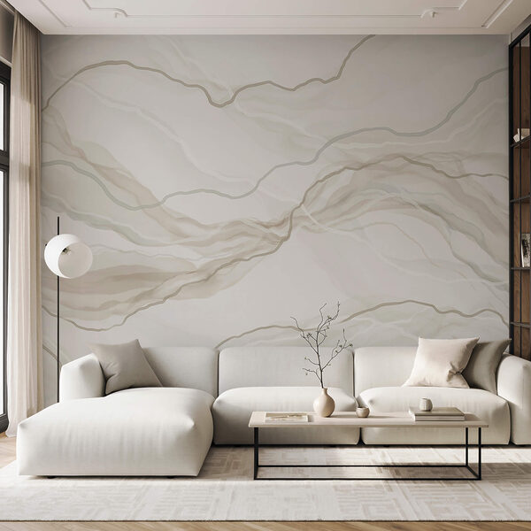 White and gray marbled surface