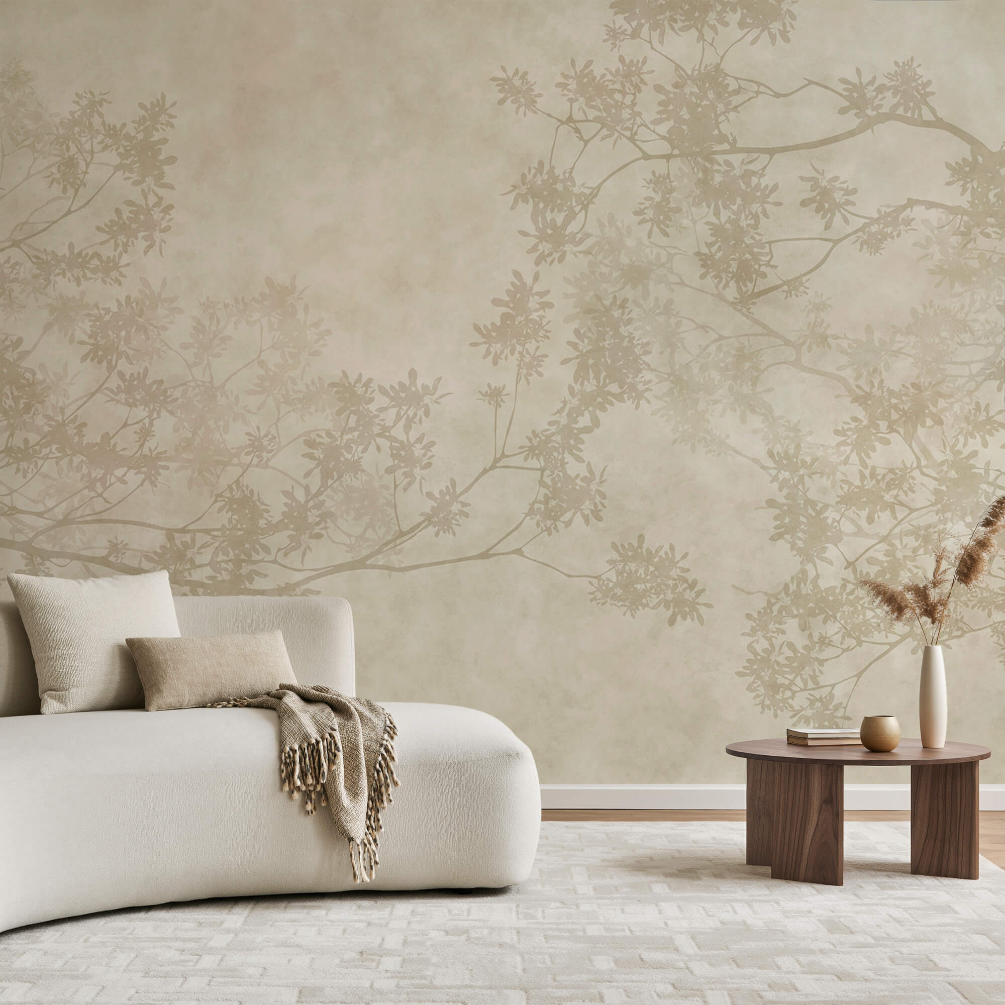 Tree branches with leaves