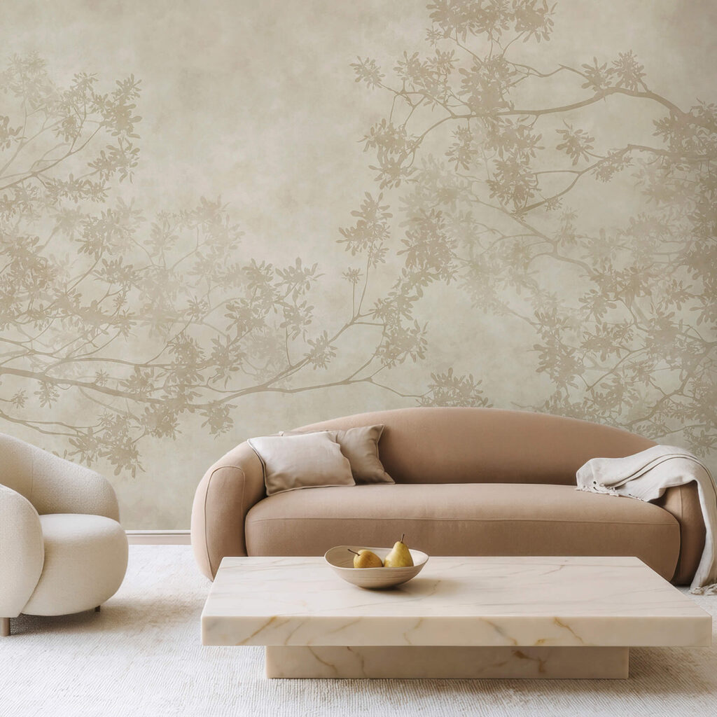 Tree branches with leaves