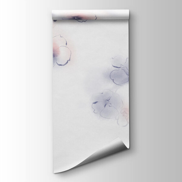 Soft petals in delicate watercolors