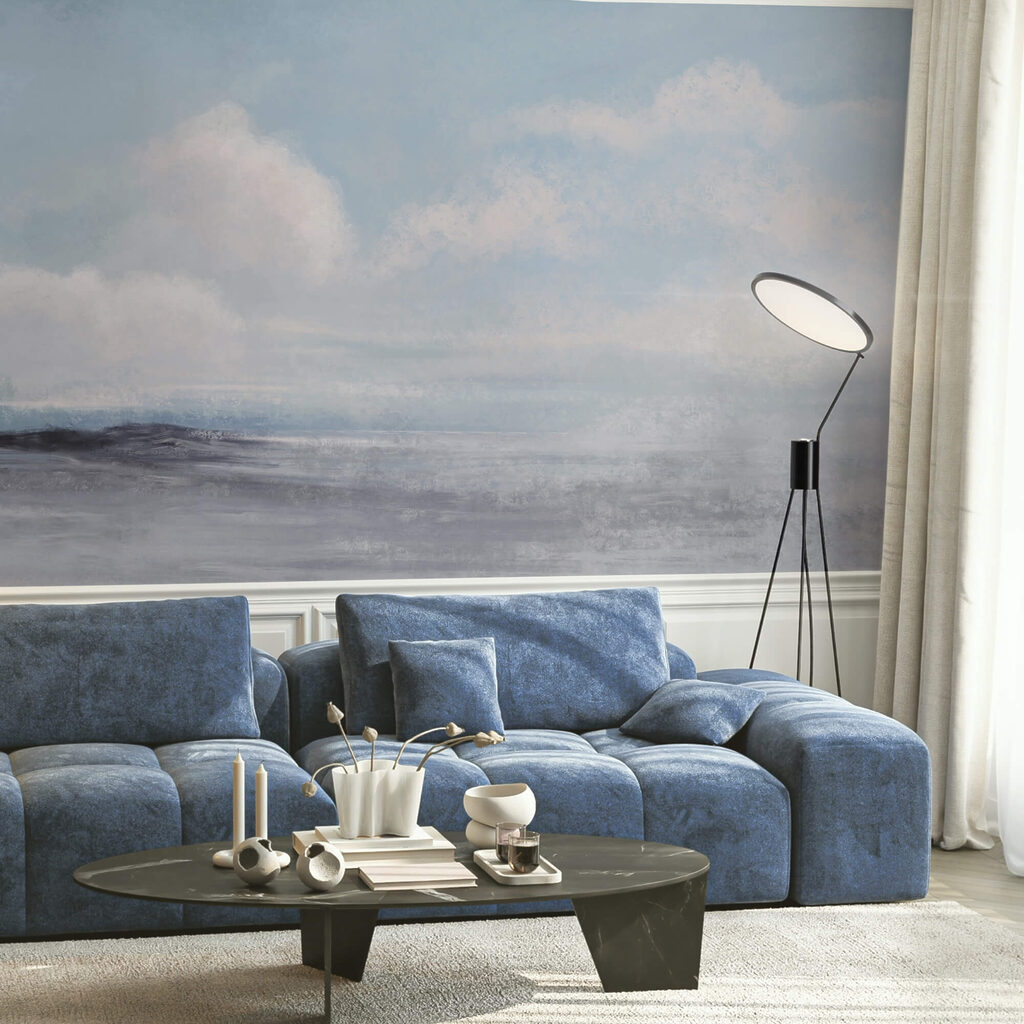 Landscape with a cloudy sky