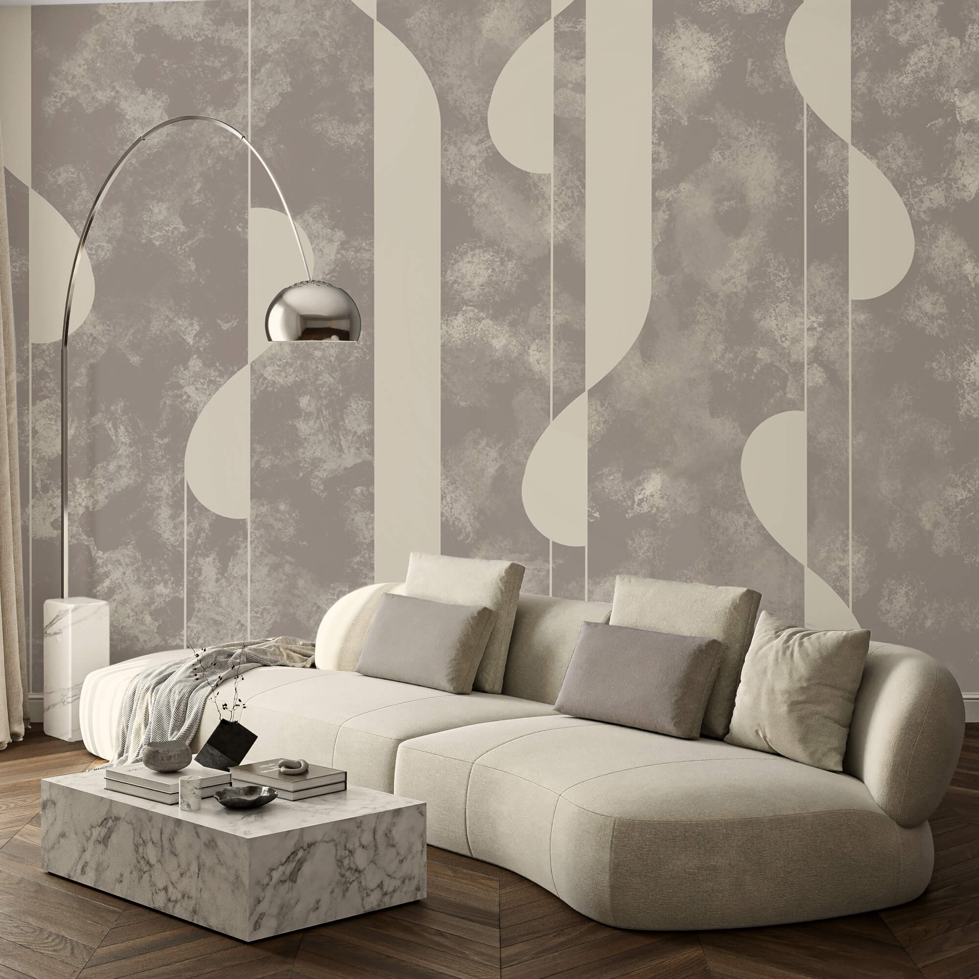 Abstract pattern in soft tones