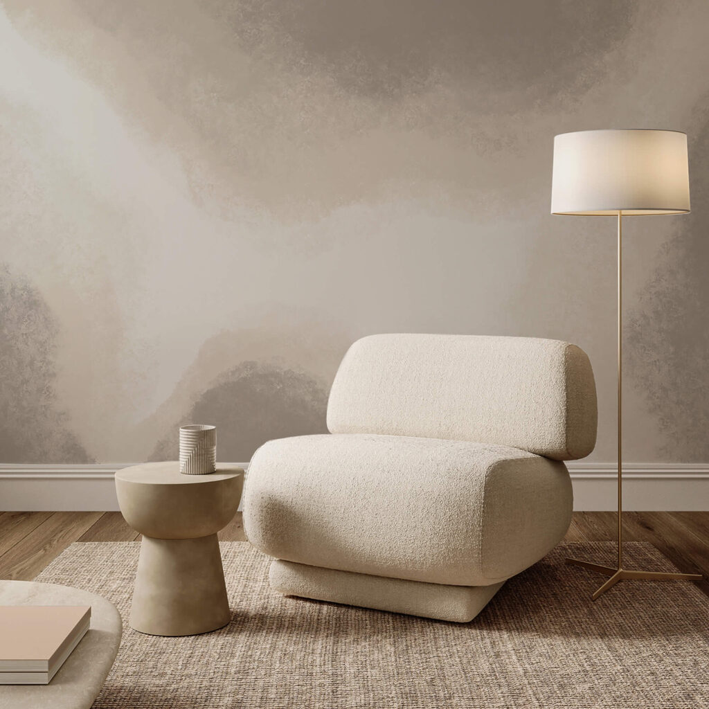 White and grey background