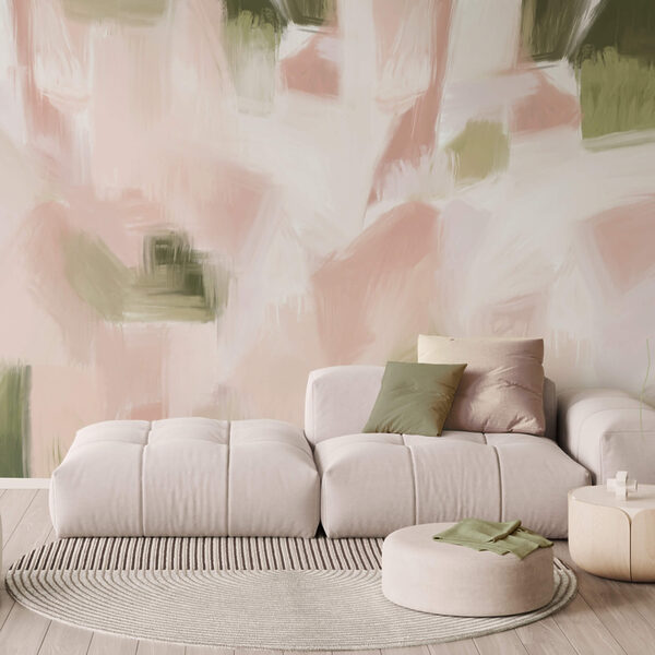Abstract hues in soft pastel tones