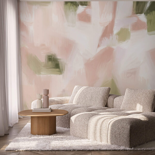 Abstract hues in soft pastel tones