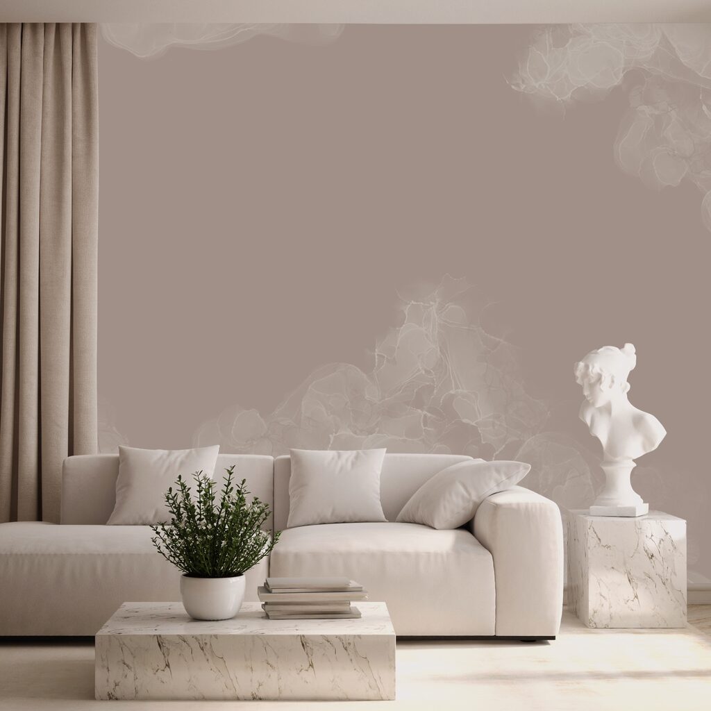 Misty swirls in soft hues