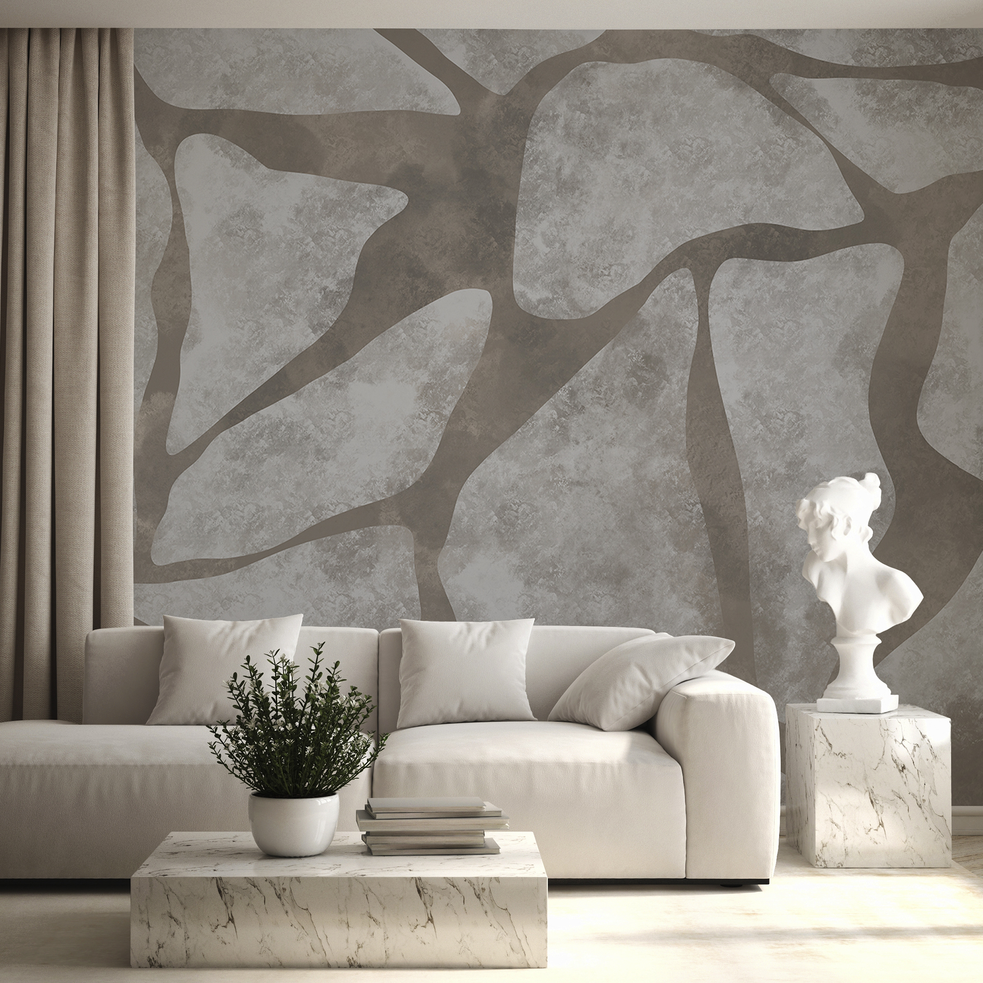 Grey and white stone wall