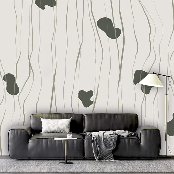 Wall mural Wall mural Pattern of lines and dots (SKU: t00658v1)