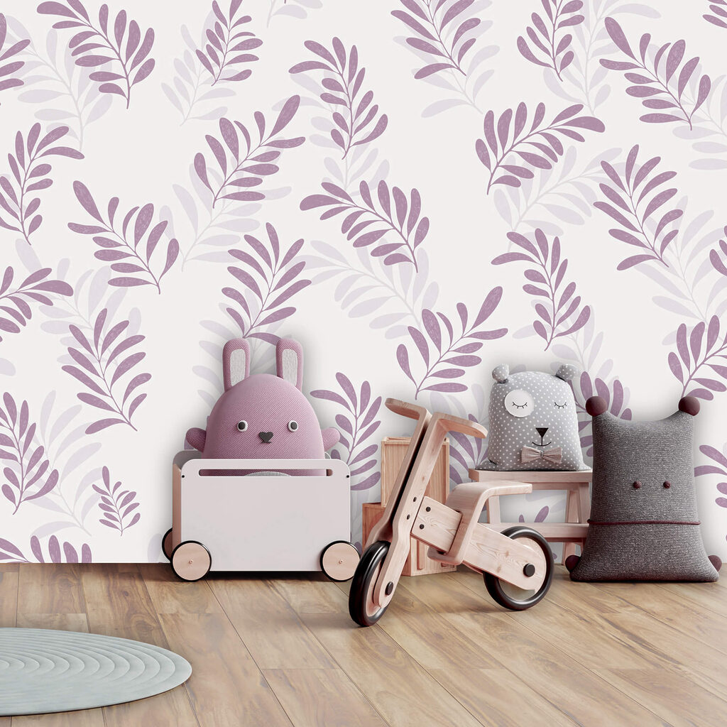 Pattern of purple leaves