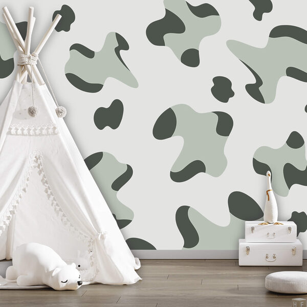 Pattern of black and white spots