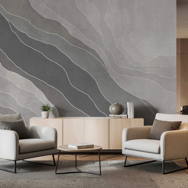 Grey and white background with lines