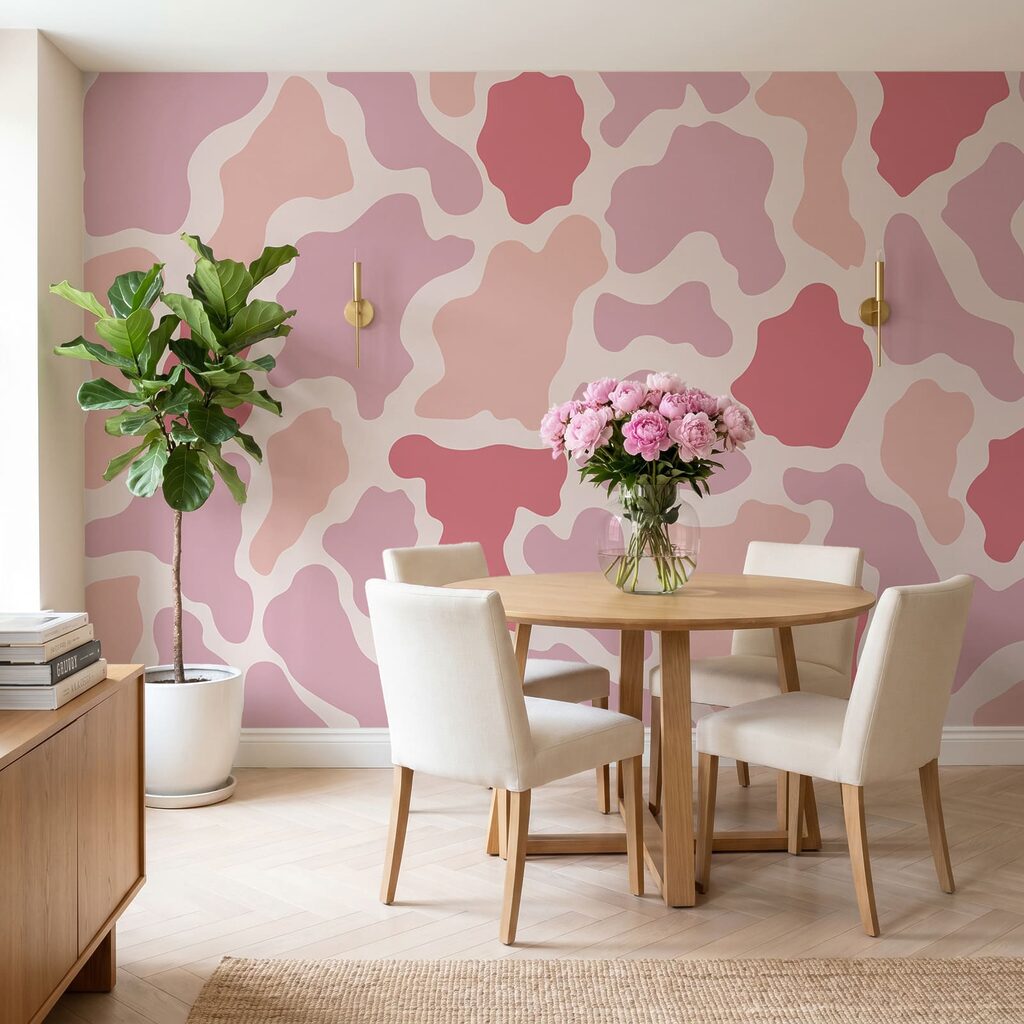 Pink and white pattern