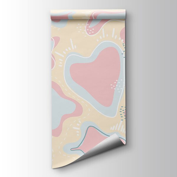 Pink and blue shapes