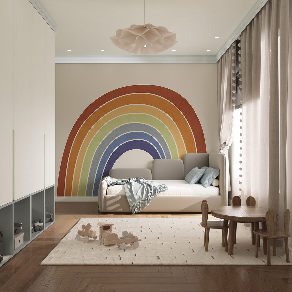 Rainbow on a white background Rainbow on a white background