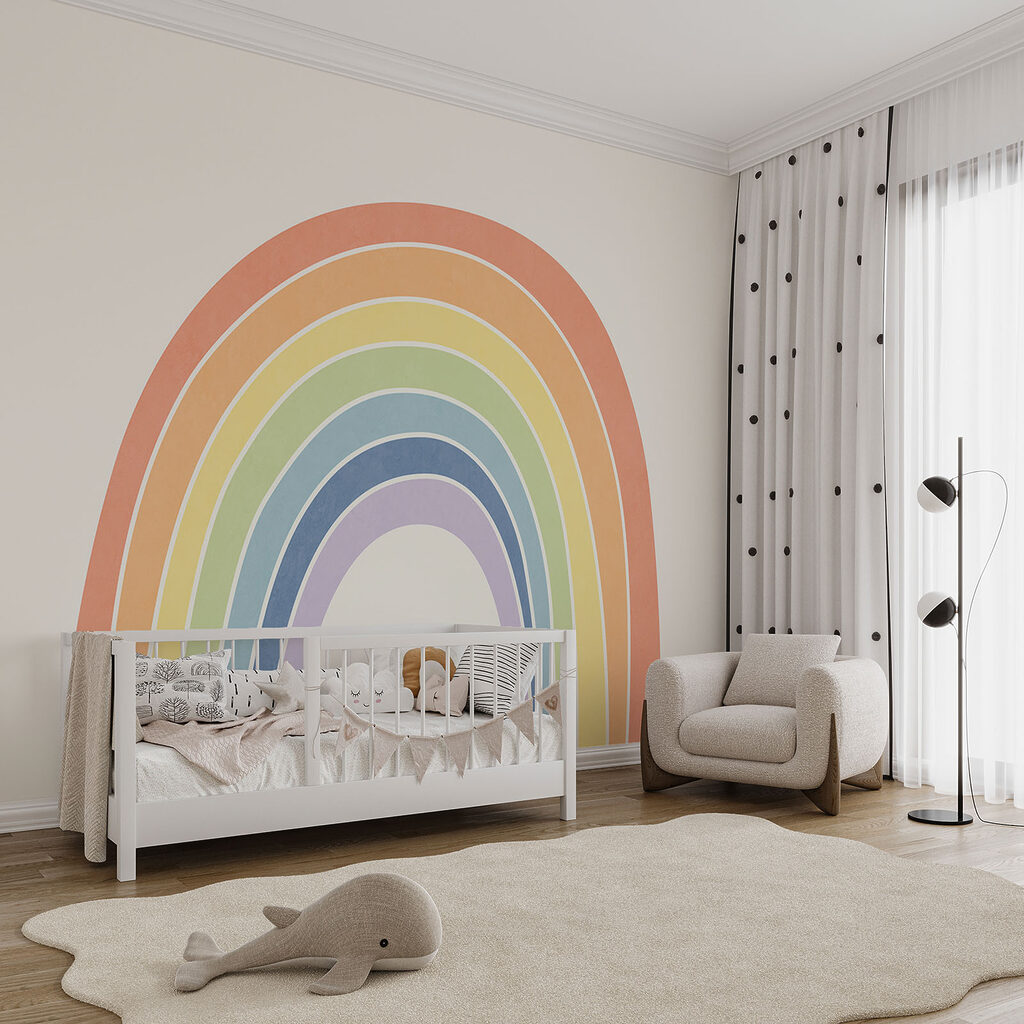 Rainbow on a white background Rainbow on a white background