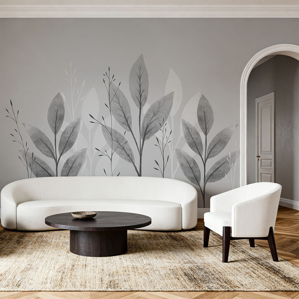 Elegant botanical monochrome design