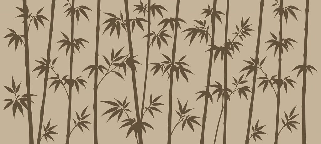 Bamboo silhouettes against a neutral backdrop Bamboo silhouettes against a neutral backdrop