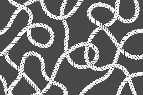 Pattern of white rope Pattern of white rope