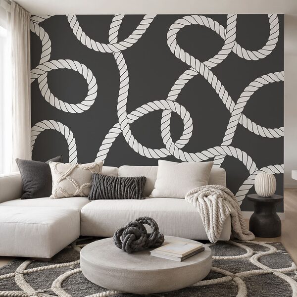 Pattern of white rope Pattern of white rope