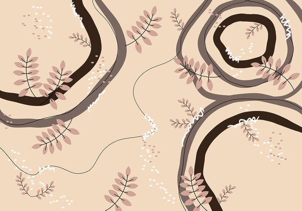 Natural patterns in soft tones