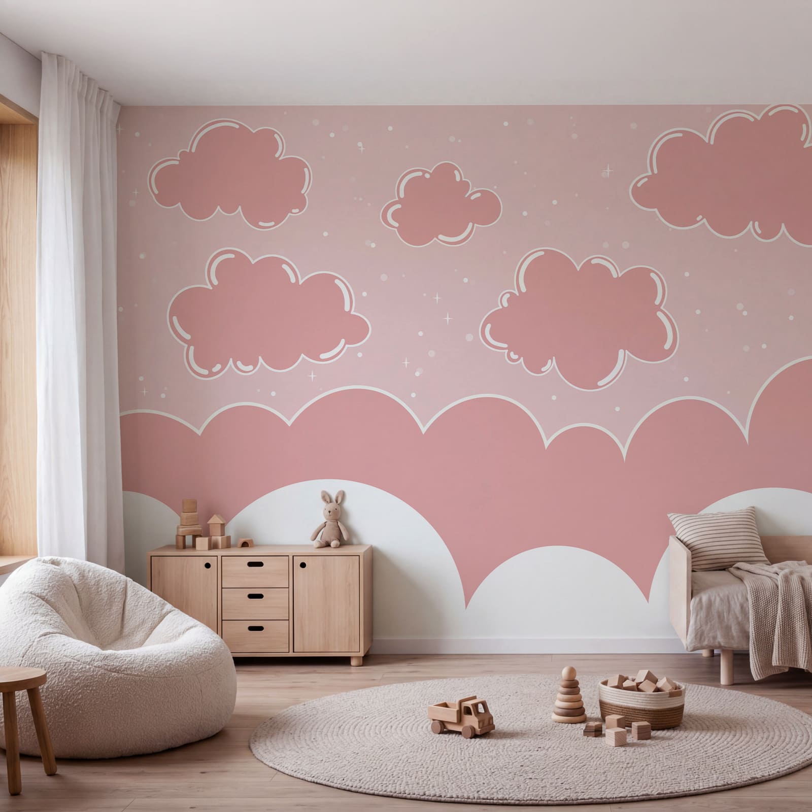 Pink clouds in the sky Pink clouds in the sky