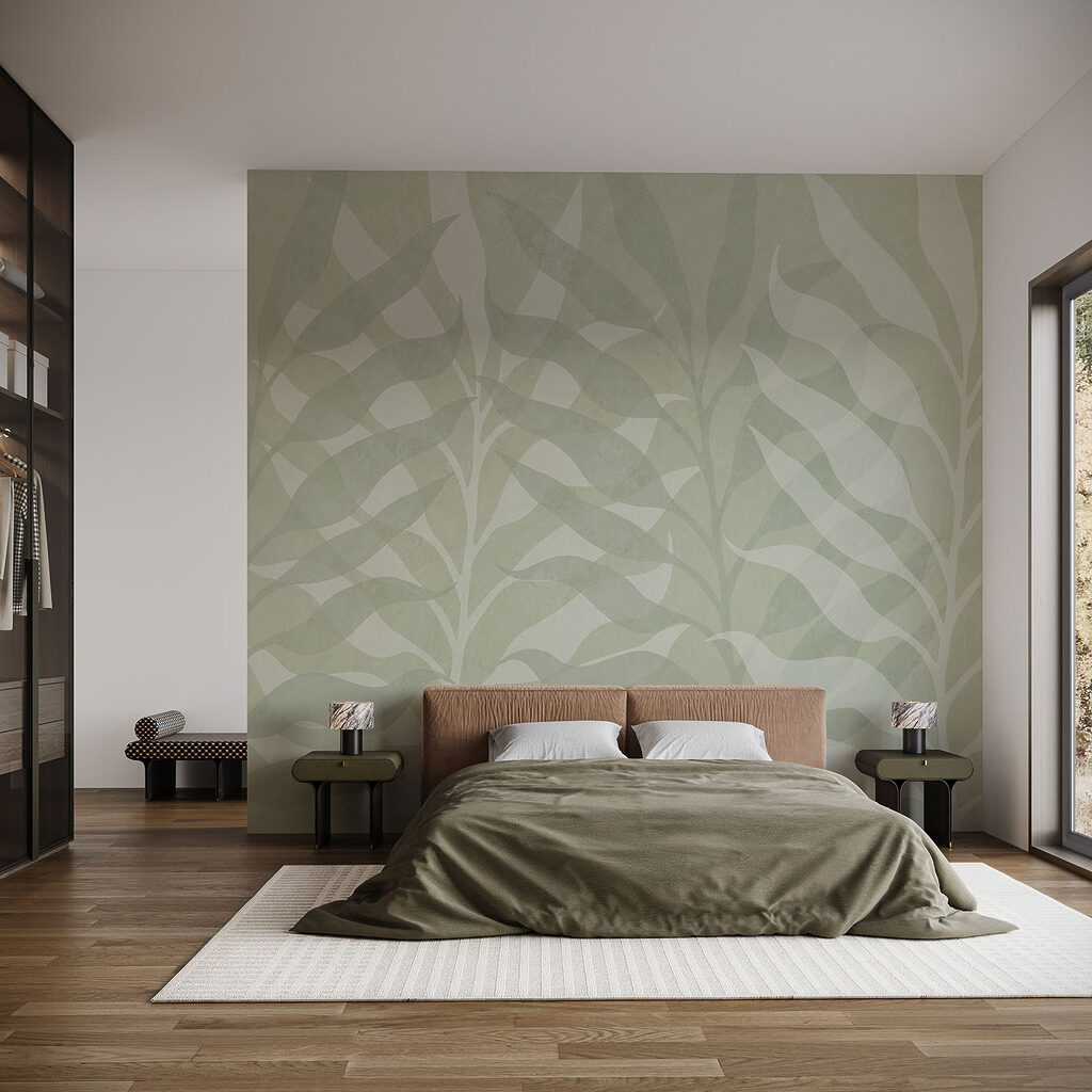 Serene botanical pattern in soft hues Serene botanical pattern in soft hues